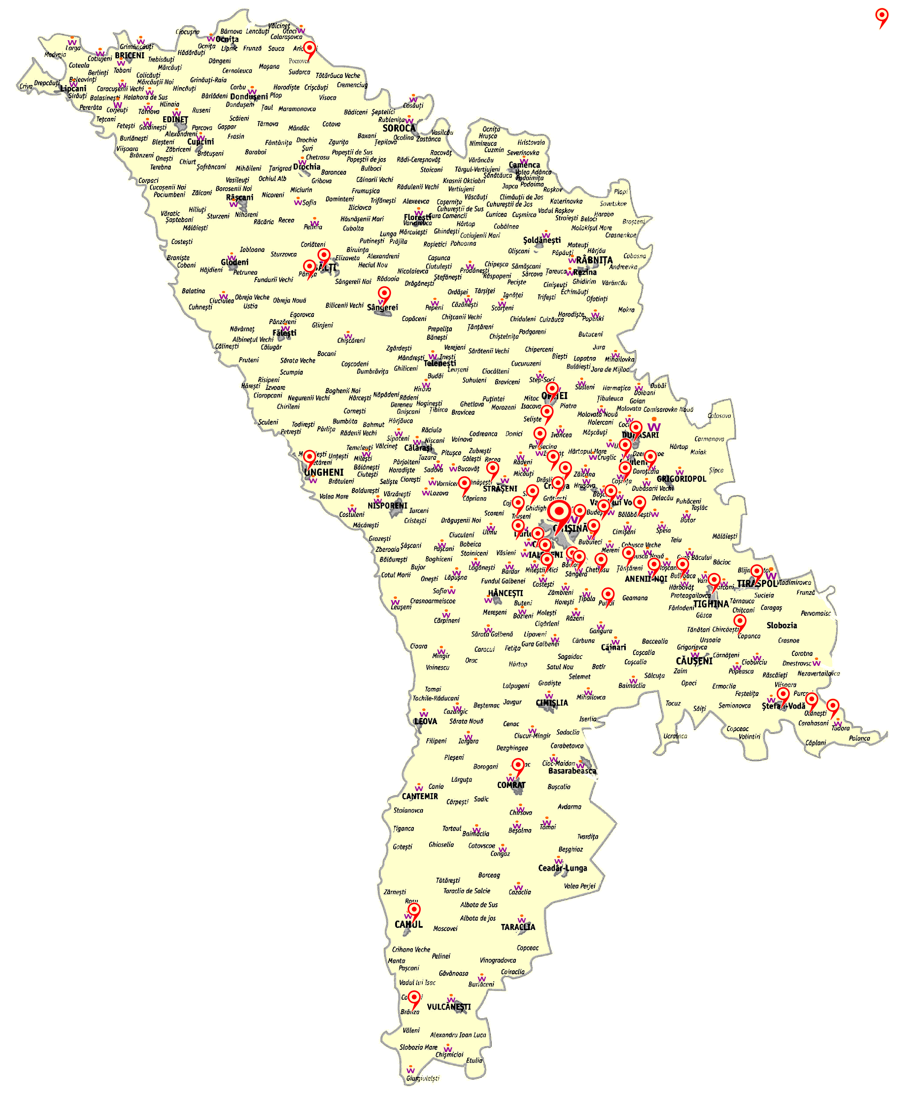 map moldova